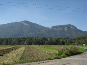 Pohled z Liptovskych Matiašovců na vrch Prosečné