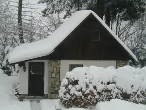 chata Harrachov v zimě