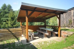 pergola s venkovním posezením