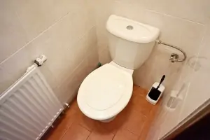 WC jsou v chatě rozdělena na pánská a dámská