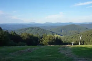 nedaleko od chaty Kohútka je možné se kochat tímto krásným beskydským panoramatem