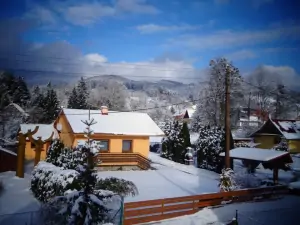 chata Dolní Bečva v zimě