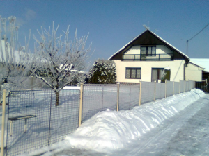 chalupa Sudoměřice u Bechyně v zimě