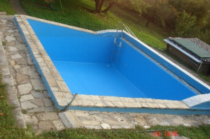 U chaty je k dispozici bazén (5 x 4 x 1,2 m)