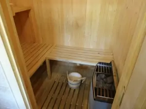 sauna ve wellness místnosti