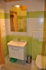 Koupelna v přízemí - umyvadlo a wc
