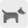 Ukázka ikonky u chat a chalup, kde je pobyt se psem povolen.